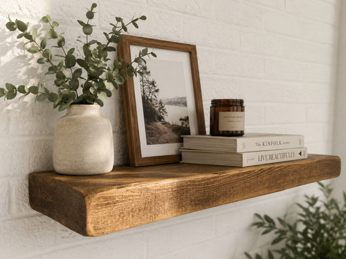 Rustic floating shelf english - shelf,