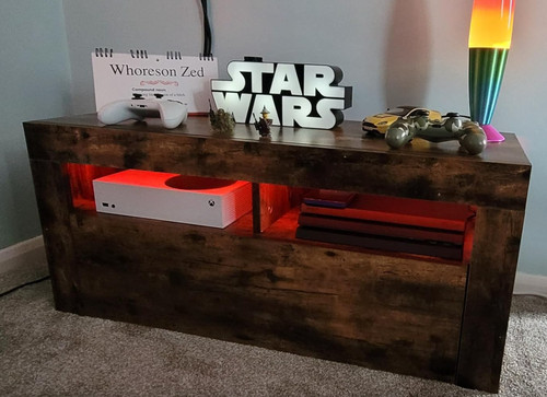 Stand with led lights - with, small