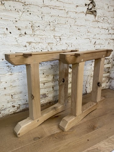 Pair solid oak dinning - solid,
