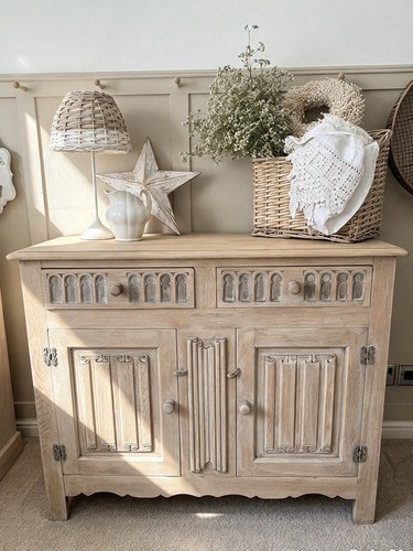 Vintage oak sideboard - vintage,