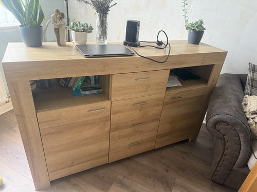 Oak furniture set unit - furniture,