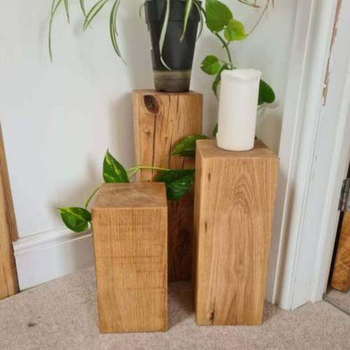 Solid oak block 150x150mm - block,