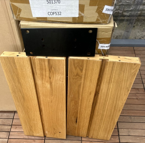 Solid wood table legs set - table, 2