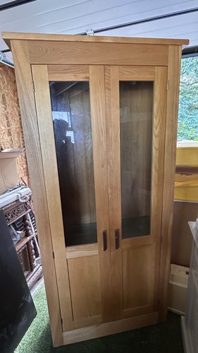 Oak display cabinet - , with