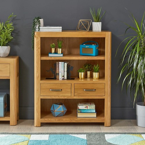 Low bookcase with - bookcase, drawers