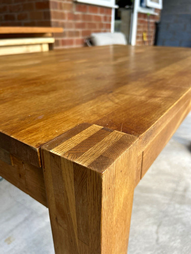 Vintage solid oak extendable - oak,