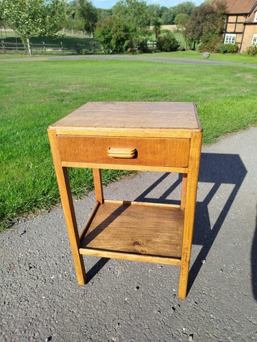 Mid century light oak bedside - century,