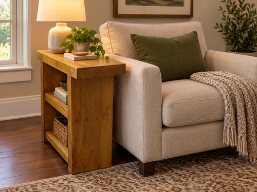 Rustic solid wood side - solid,