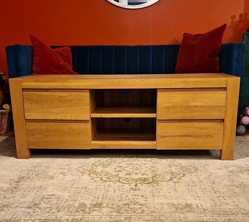 Light solid oak wood stand - solid,