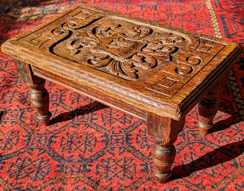 Antique oak carved provincial - antique,