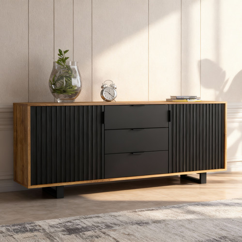 Unit sideboard stand - tv, oak