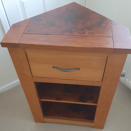 Oak wooden corner unit - wooden,