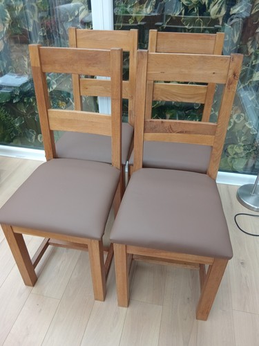 Solid oak dining - 4,