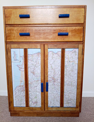 1930s oak tallboy - 1930s,