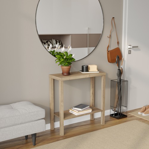 Tier wooden narrow console - wooden,