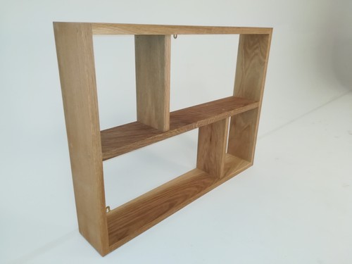 Solid oak wall shelf handmade