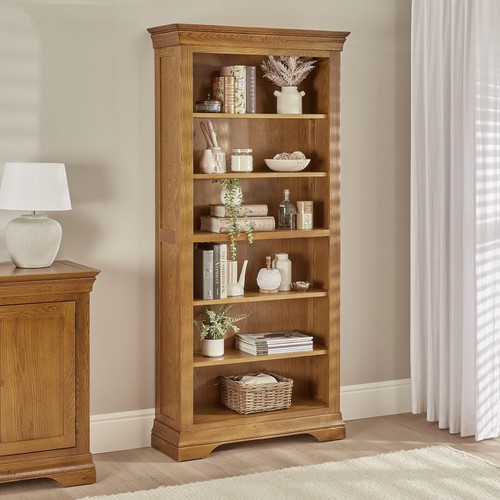 Large tall bookcase french - large,