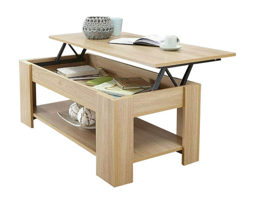 Wooden coffee table lift - lift, top