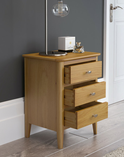 Retro oak jumbo bedside - jumbo,