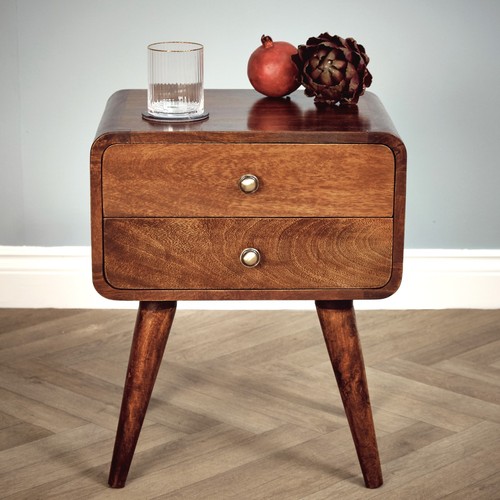 Solid mango wood bedside - solid,