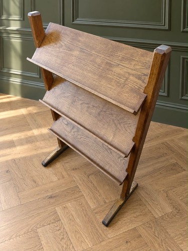 Antique oak bookcase display - bookcase,
