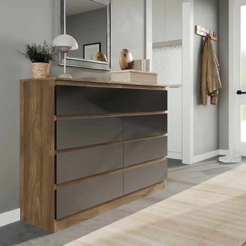 Wide wooden chest drawers - wide,