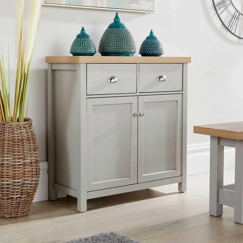 Grey oak sideboard - sideboard, door