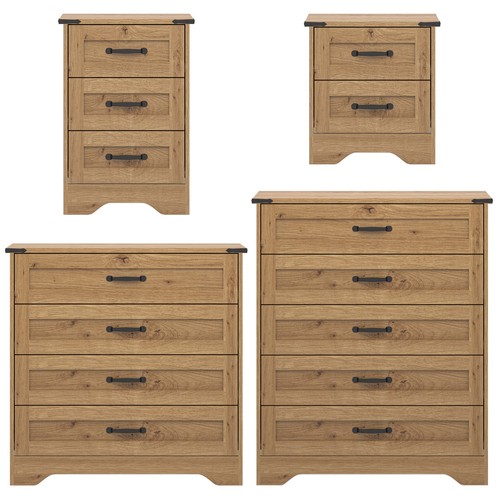 Panelled chest of - 2,