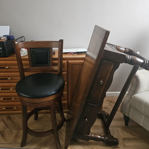 Vintage table oak coffe and - table,