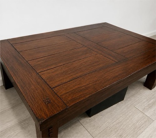 Rectangular dark oak coffee - rectangular,