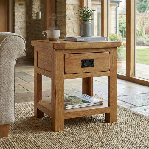 Lamp table rustic oak living - lamp,