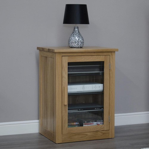 Solid oak cabinet - hi-fi, arden