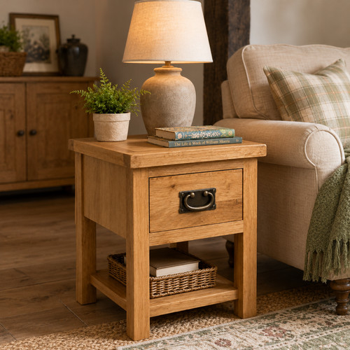 Lamp table drawer shelf - lamp,